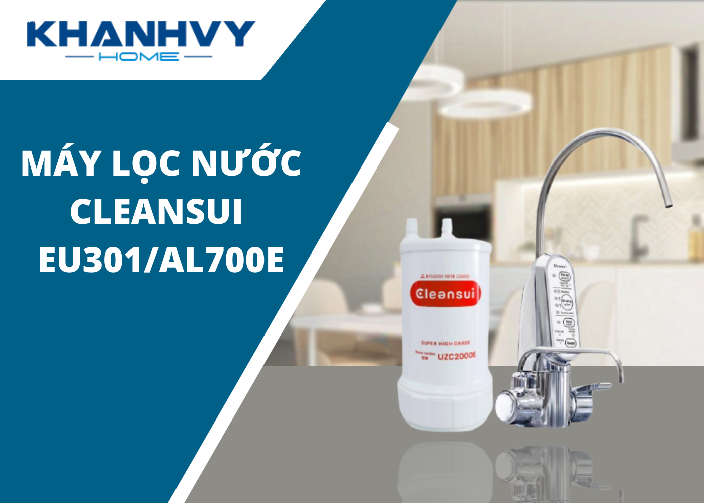 Mua máy lọc nước Cleansui EU301/AL700E tạo ion kiềm ở đâu