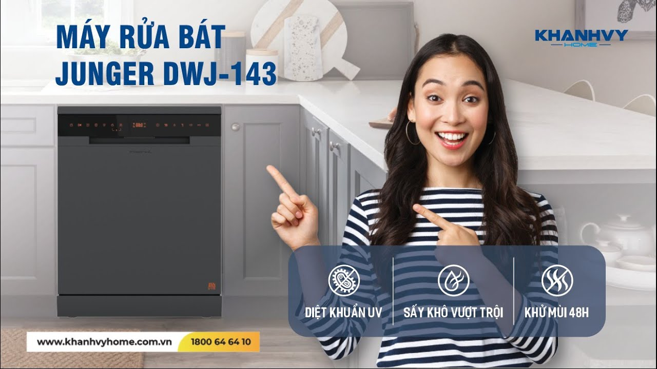 5 Lý Do Nên Mua Máy Rửa Chén Junger LEOPARD DWJ-143