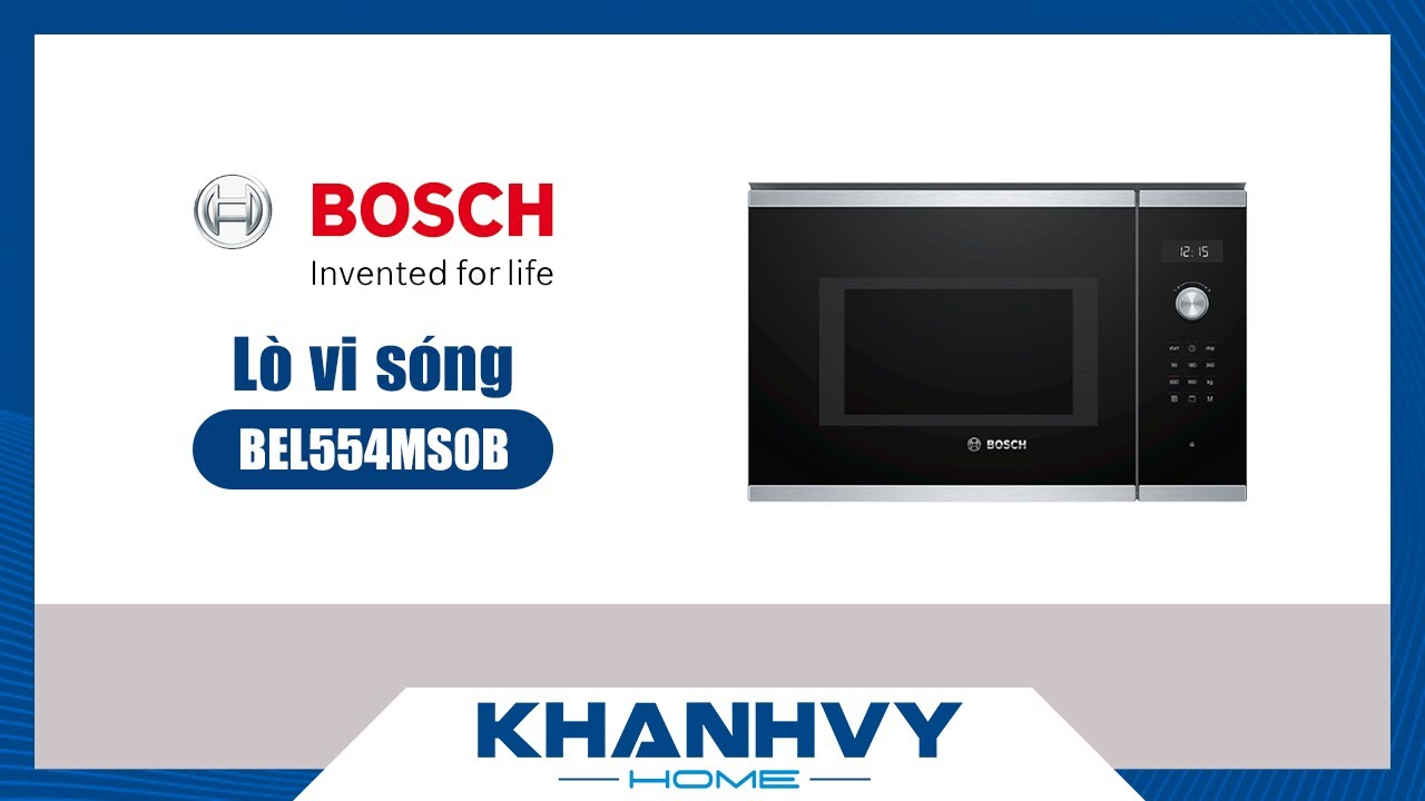 Khám Phá Bosch BEL554MS0B Series 6: Lò Vi Sóng Tích Hợp Nướng Tiện Lợi