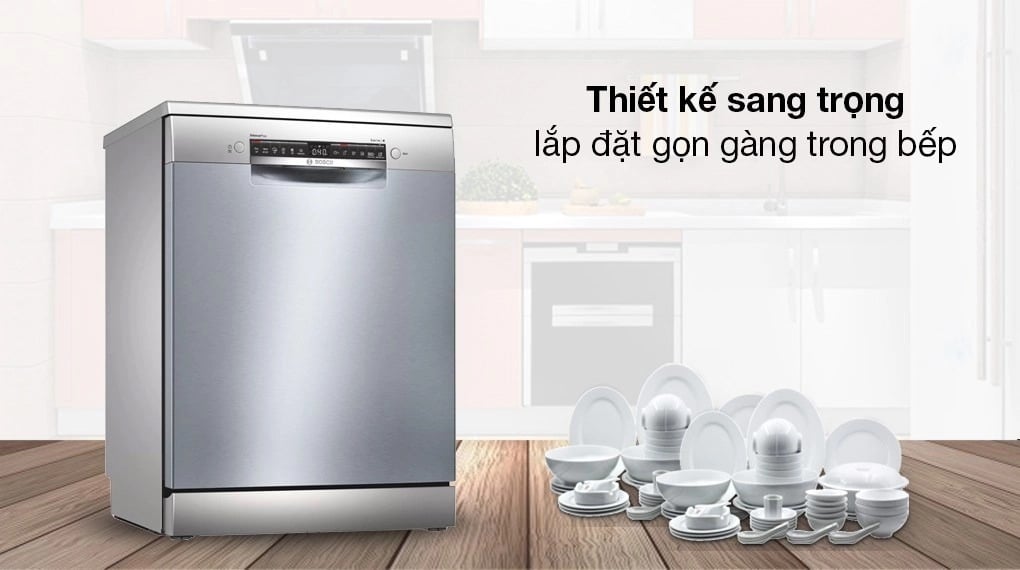 MÁY RỬA CHÉN BOSCH SMS4HCI48E SERIES 4 – GIẢI PHÁP TỐI ƯU CHO CÔNG VIỆC BẾP NÚC