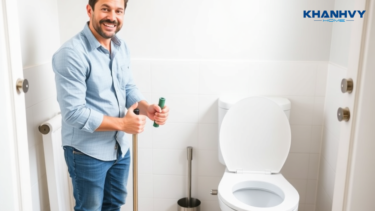 15 cách thông bồn cầu bị nghẹt tại nhà hiệu quả, đơn giản
