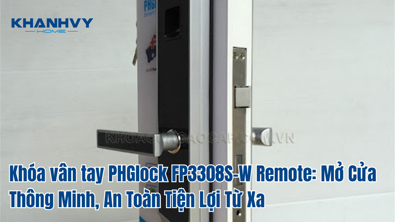 Khóa vân tay PHGlock FP3308S-W Remote: Mở Cửa Thông Minh, An Toàn Tiện Lợi Từ Xa