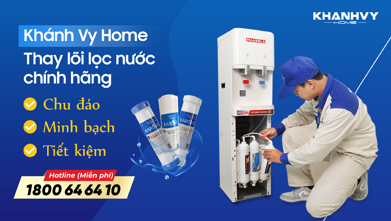 Khánh Vy Home Tri Ân Khách Hàng Với Gói Bảo Dưỡng Máy Lọc Nước - Tiết Kiệm Chi Phí, Bảo Vệ Sức Khỏe Gia Đình