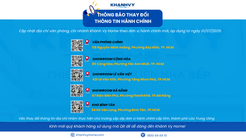 THÔNG BÁO THAY ĐỔI THÔNG TIN HÀNH CHÍNH