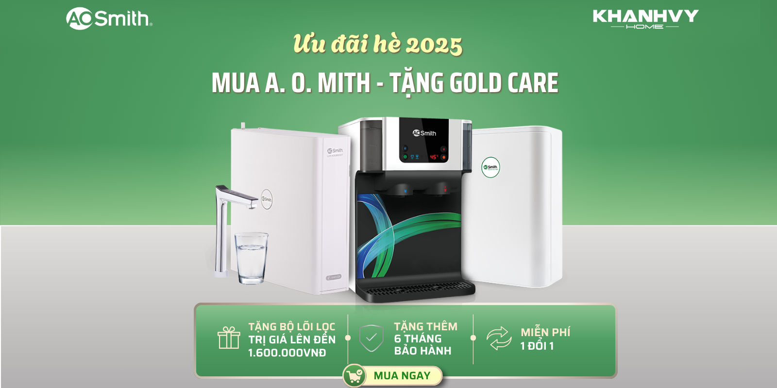 Ưu đãi mùa hè GOLD CARE cùng Khánh Vy Home