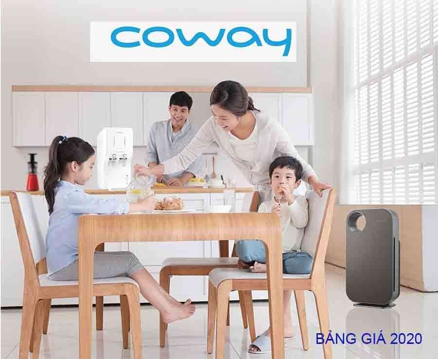 Bảng giá máy lọc nước, máy lọc không khí Coway Hàn Quốc kiêm Catalogue sản phẩm năm 2020