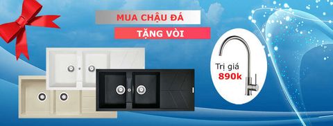 Mua chậu đá - Ưu đãi vòi cao cấp