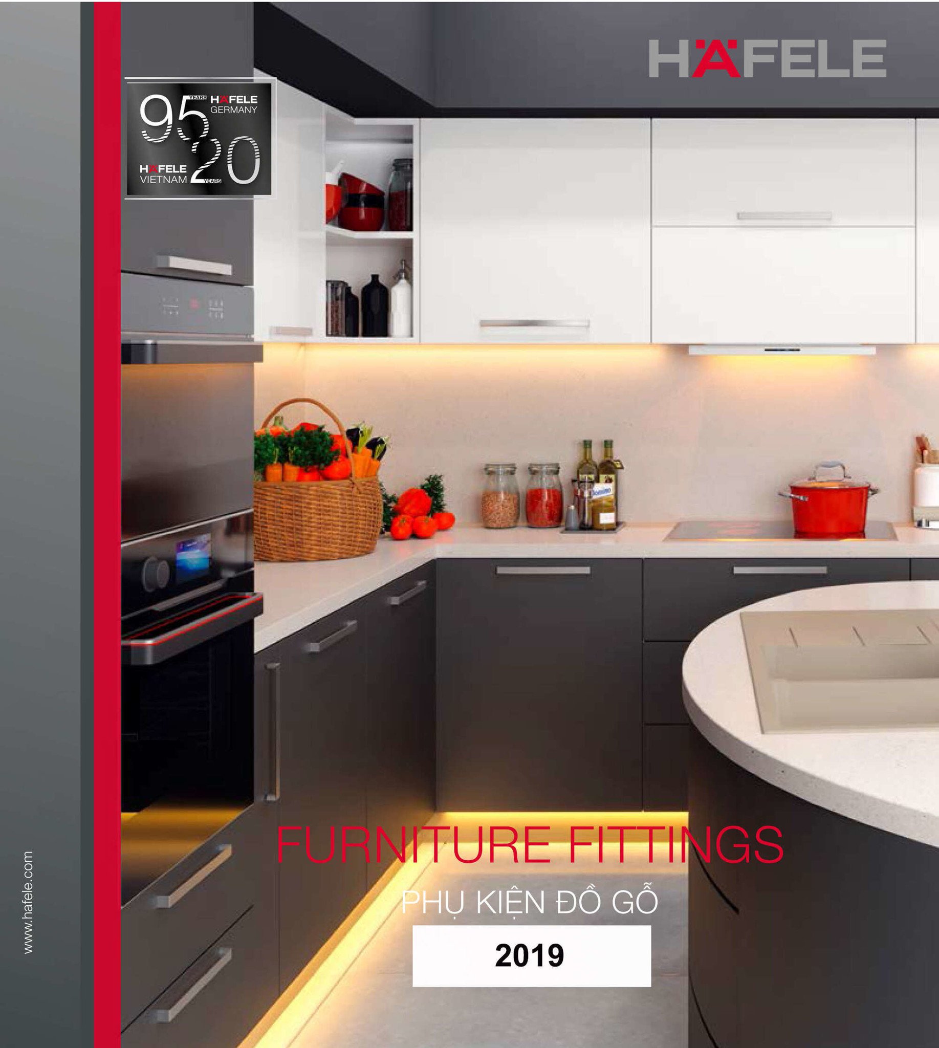 Catalogue, báo giá phụ kiện inox tủ bếp, tủ áo Hafele 2019 tải miễn phí