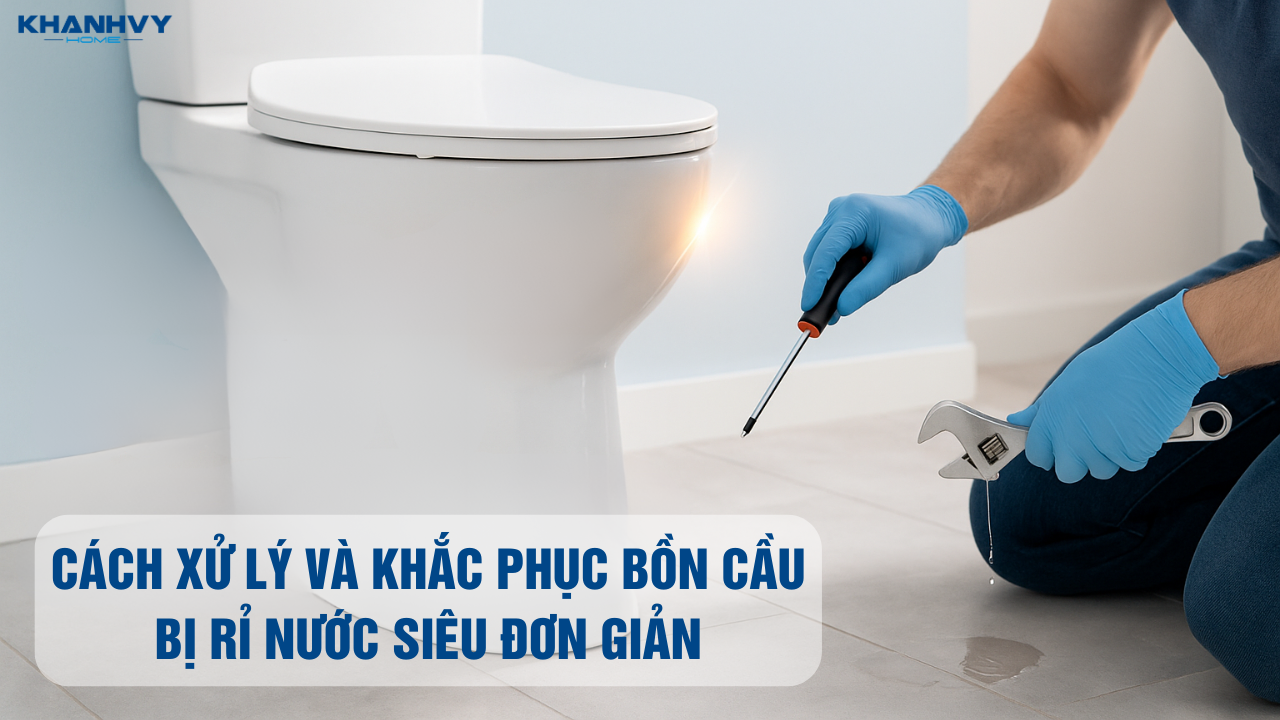 Bồn cầu bị rỉ nước: Nguyên nhân và cách xử lý nhanh chóng