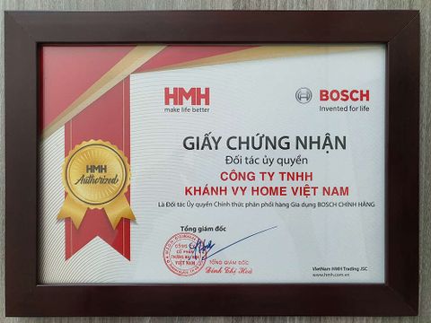 Khánh Vy Home đối tác ủy quyền của HMH - nhà phân phối Bosch chính hãng tại Việt Nam