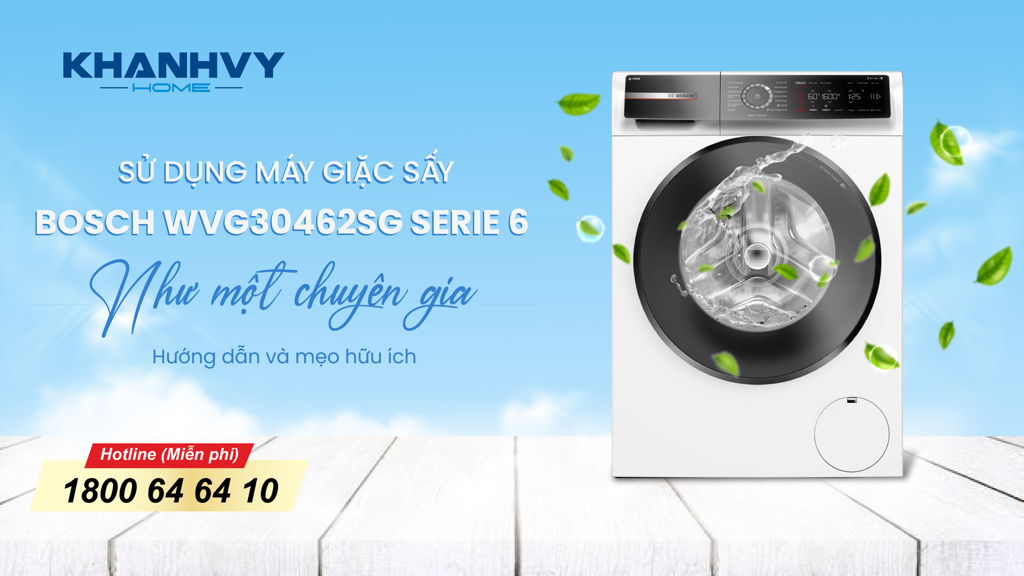 Sử Dụng Máy Giặt Sấy Bosch WVG30462SG Serie 6 Như Một Chuyên Gia: Hướng Dẫn Và Mẹo Hữu Ích
