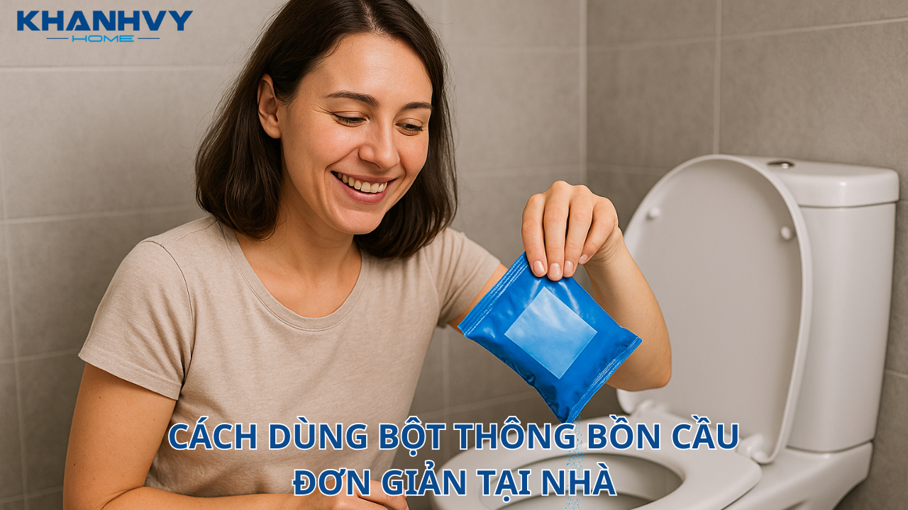 Cách dùng bột thông bồn cầu đơn giản tại nhà