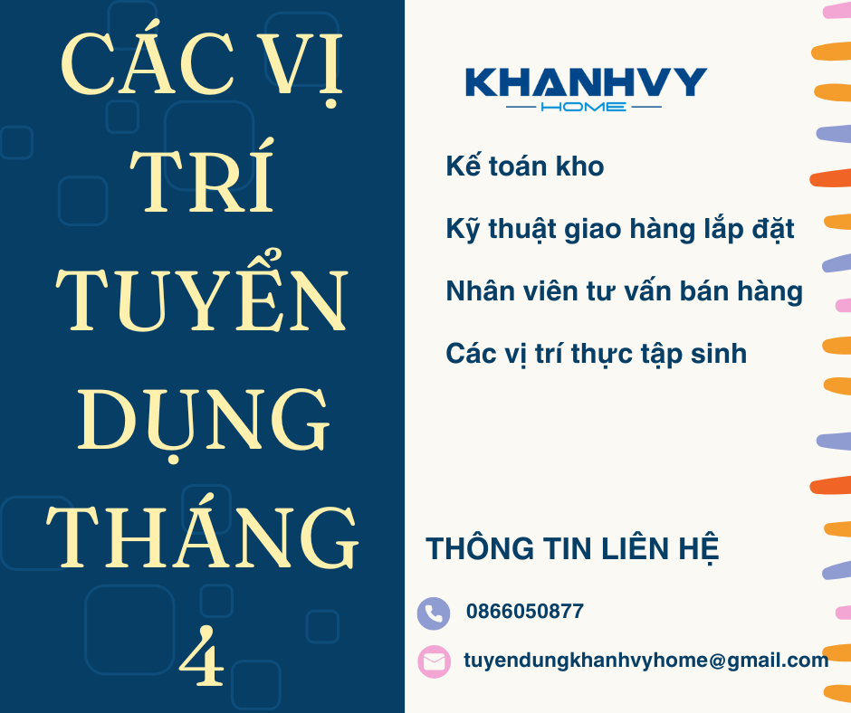 THÔNG TIN TUYỂN DỤNG THÁNG 4/2025