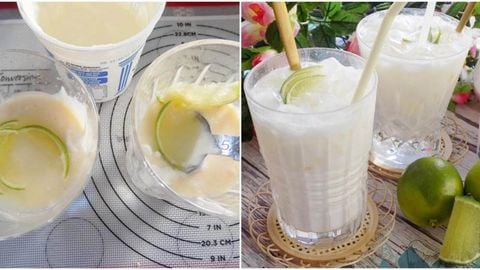 Cách làm sữa chua đánh đá bổ sung năng lượng mát lạnh