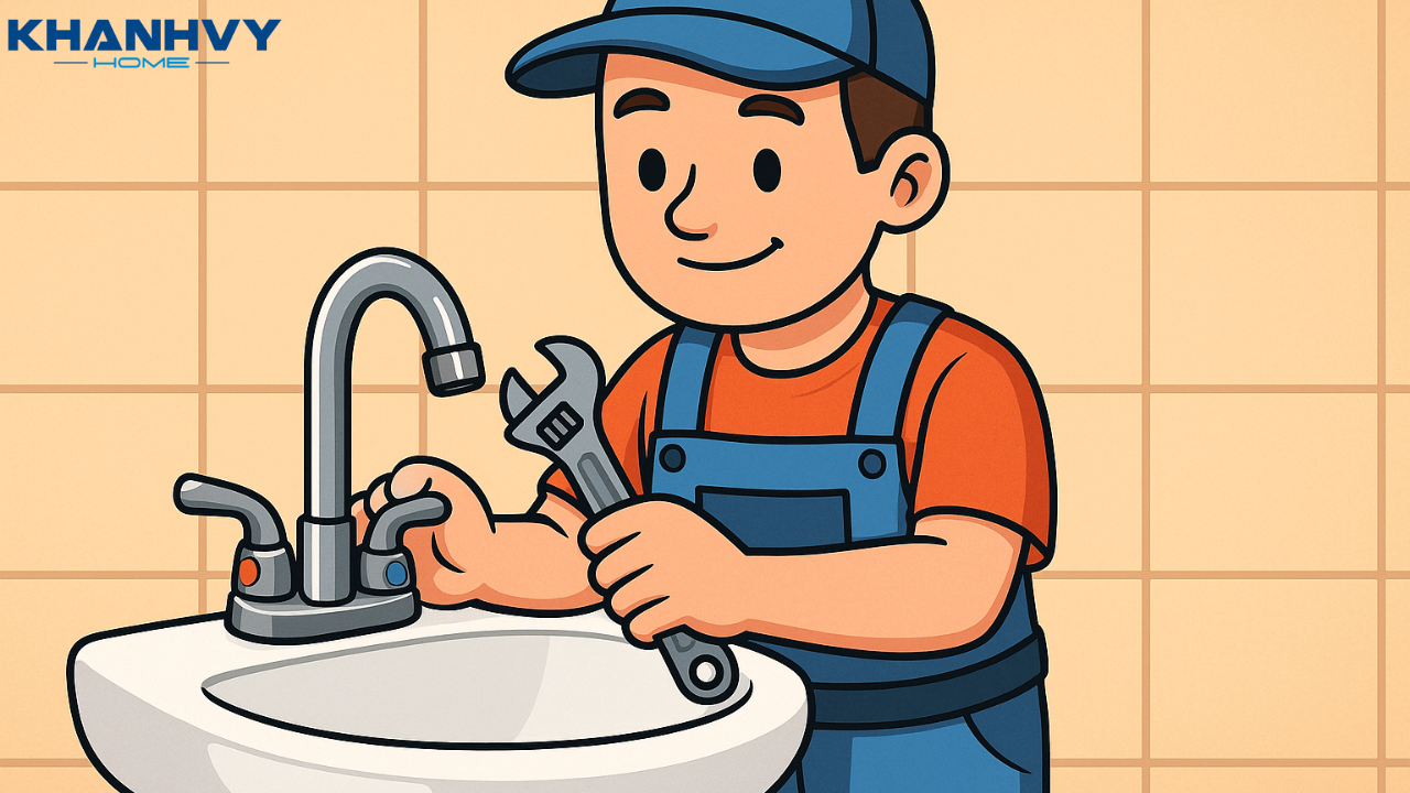 Cách lắp vòi lavabo nóng lạnh tại nhà đơn giản, đúng cách