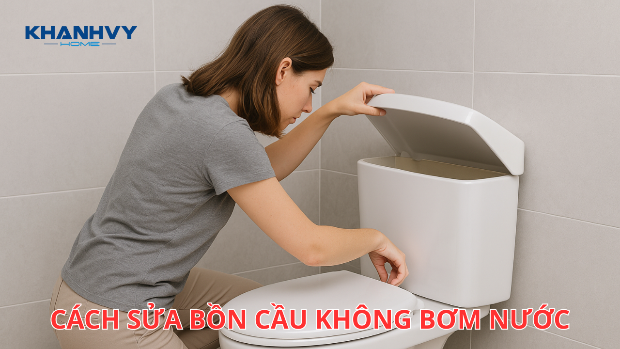 Cách sửa bồn cầu không bơm nước, nước yếu ngay tại nhà