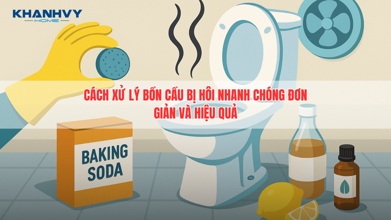 Cách xử lý bồn cầu bị hôi nhanh chóng, đơn giản và hiệu quả