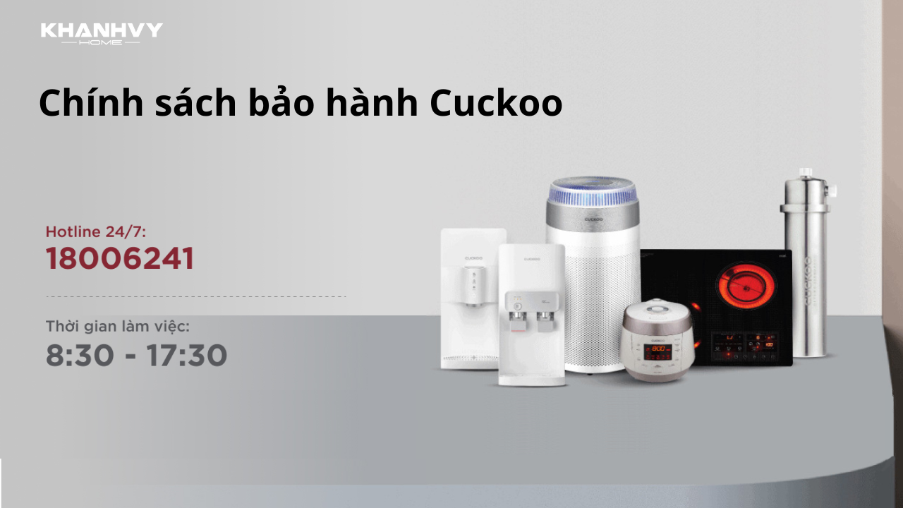Chính sách bảo hành Cuckoo