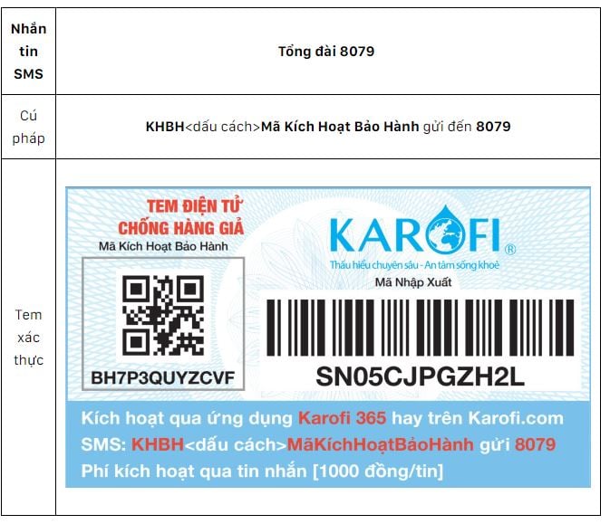Hướng dẫn kích hoạt bảo hành sản phẩm Karofi