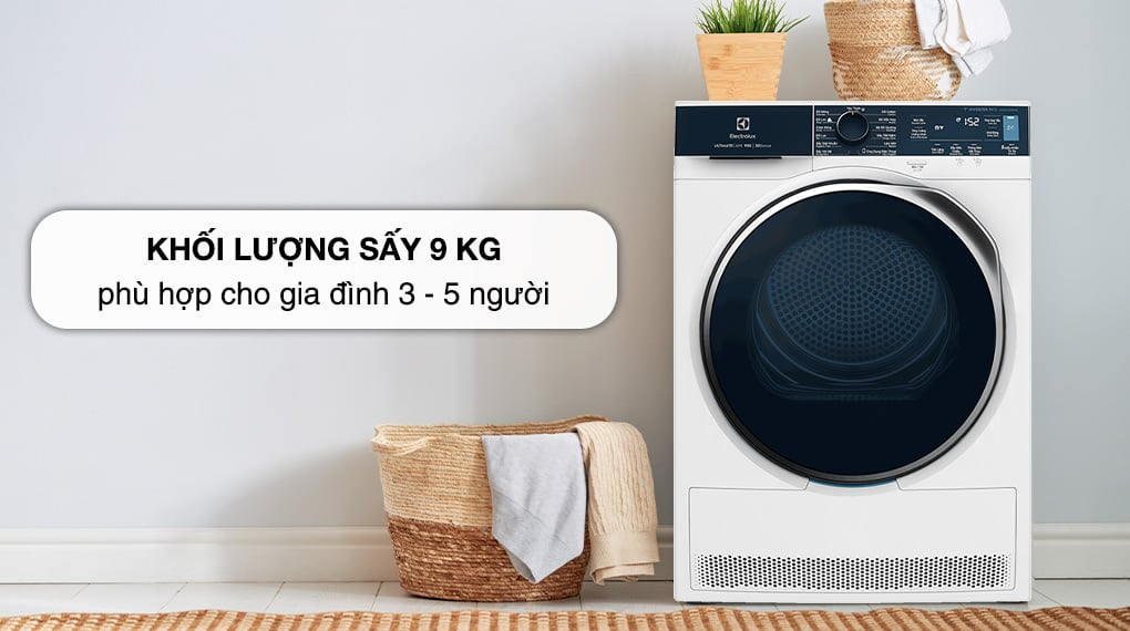 Bí Quyết Sử Dụng Máy Sấy Bơm Nhiệt Electrolux 9 Kg EDH903R9WB Hiệu Quả