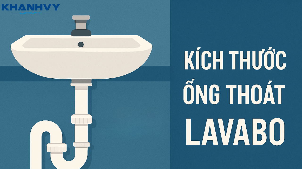 Kích thước ổng thoát lavabo tiêu chuẩn, phổ biến