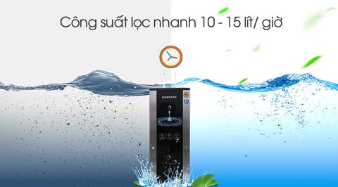 Công suất máy lọc nước bao nhiêu là tốt nhất cho gia đình?