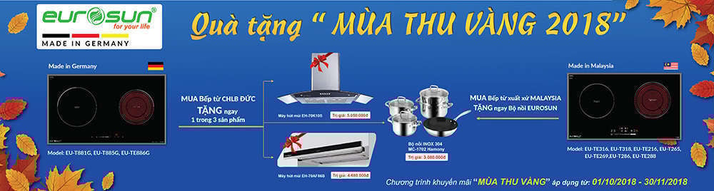 Eurosun Khuyến mãi Thu Vàng 2018