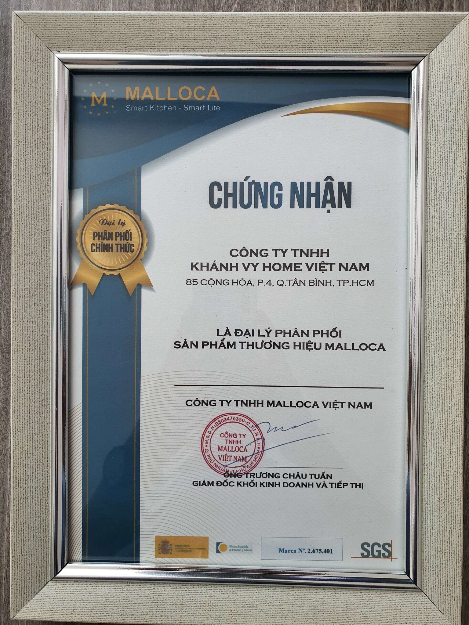 Khánh Vy Home - Đại lý phân phối chính thức sản phẩm MALLOCA