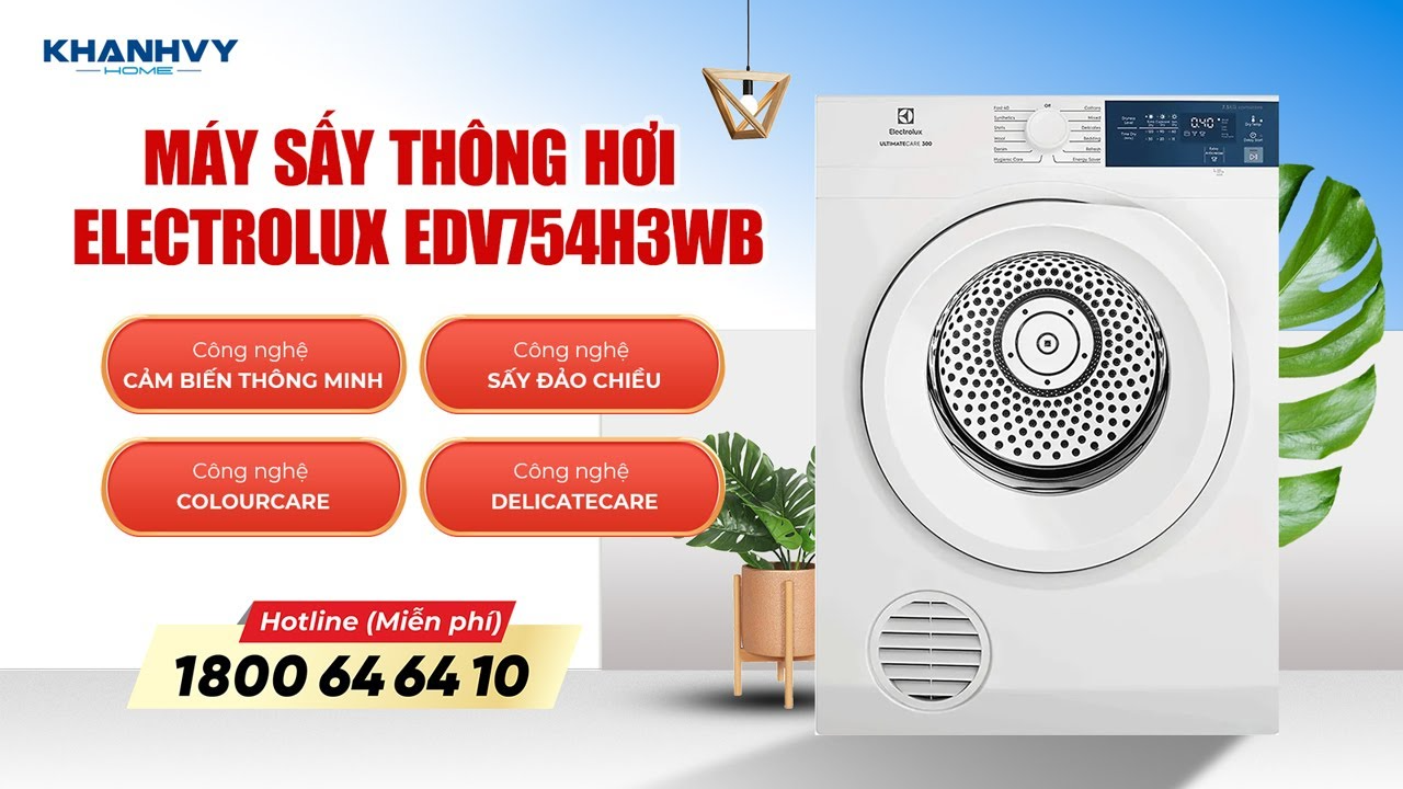 Hướng Dẫn Sử Dụng Máy Sấy Thông Hơi Electrolux EDV754H3WB Hiệu Quả Nhất