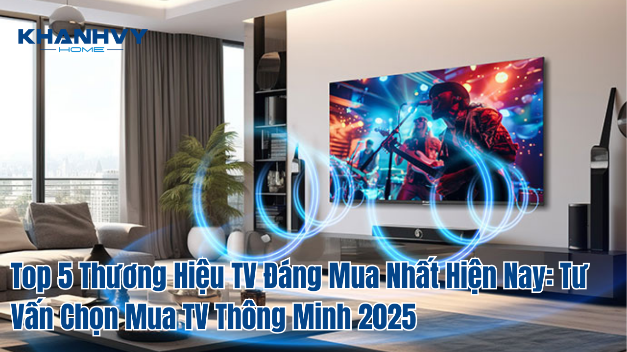 Top 5 thương hiệu TV đáng mua nhất hiện nay: tư vấn chọn mua TV thông minh 2025
