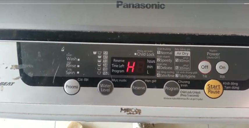 Máy giặt panasonic báo lỗi H01: Nguyên nhân và cách khắc phục