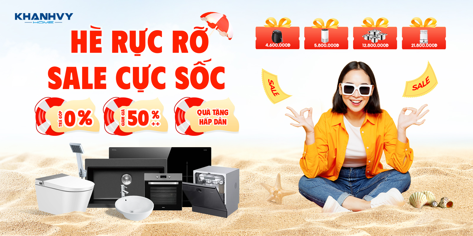 Hè Rực Rỡ 2025: Khuyến Mãi Lớn Tại Khánh Vy Home – Giảm Giá Đến 50%++ Và Quà Tặng Đến 21 Triệu