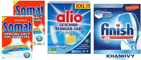 So sánh viên rửa bát Finish, Somat và Alio. Viên rửa nào tốt nhất hiện nay?