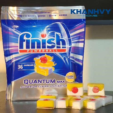 Sự thật về 14 chức năng của viên rửa bát Finish Quantum Max
