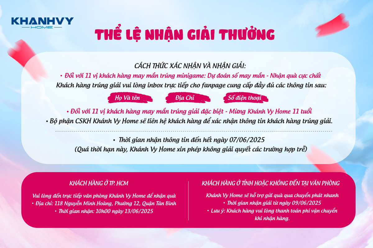 Nhận Giải Chương Trình Sinh Nhật 11 Tuổi Khánh Vy Home