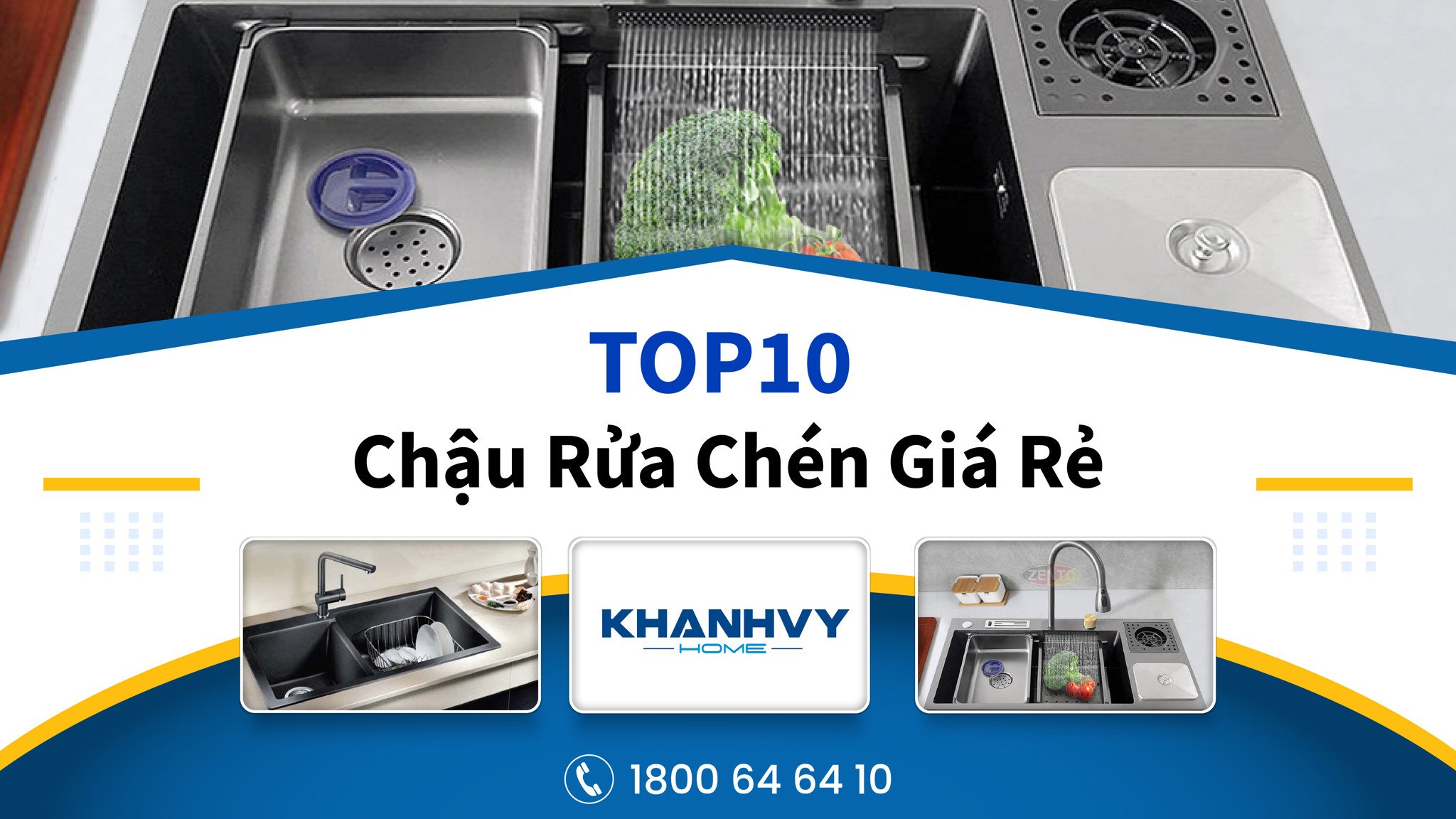Top 10 Chậu Rửa Chén Giá Rẻ - Bền, Đẹp và Chất Lượng Hàng Đầu!