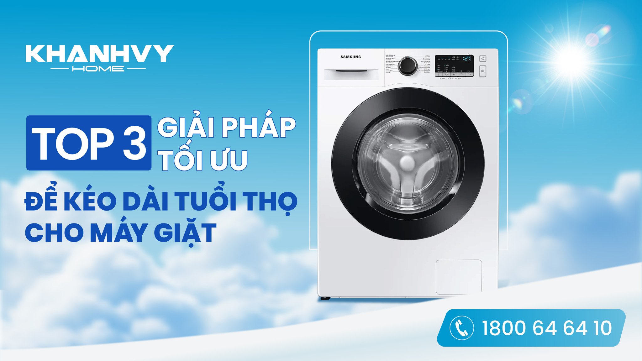 TOP 3 GIẢI PHÁP TỐI ƯU ĐỂ KÉO DÀI TUỔI THỌ CHO MÁY GIẶT