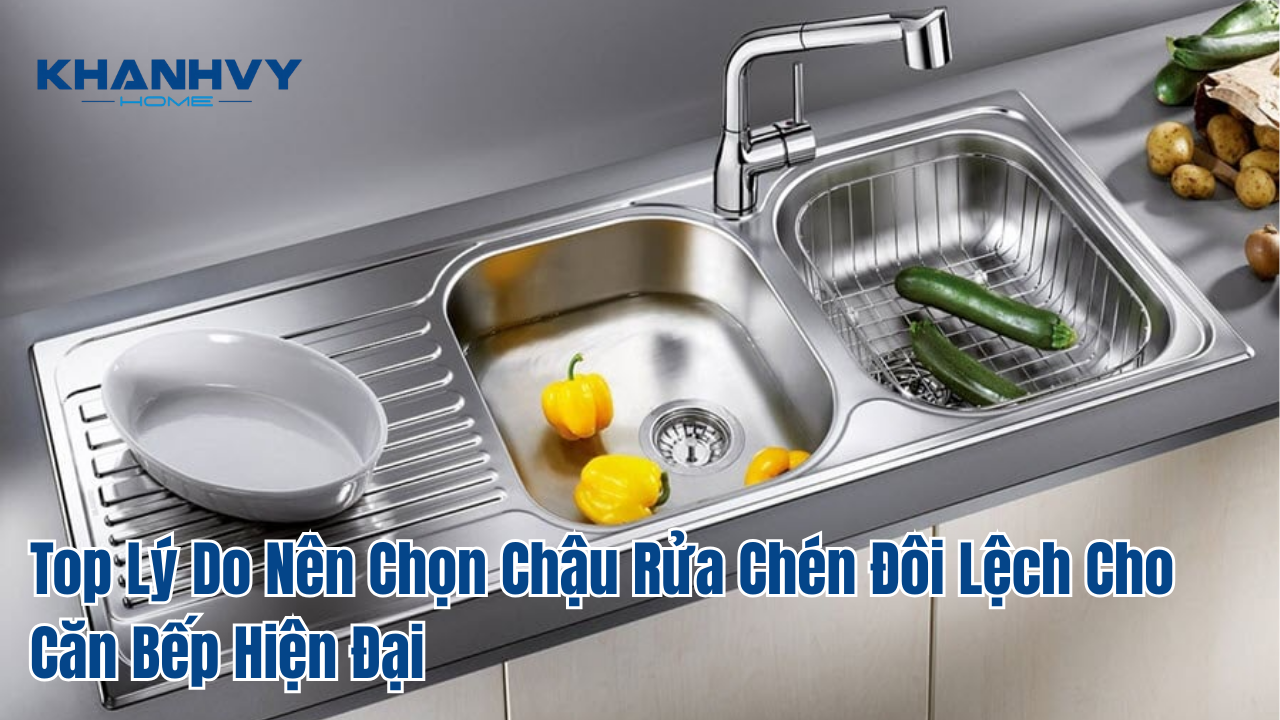 Top Lý Do Nên Chọn Chậu Rửa Chén Đôi Lệch Cho Căn Bếp Hiện Đại