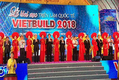 Vietbuild - Hội chợ triển lãm ngành xây dựng 9-2018 đã khai mạc