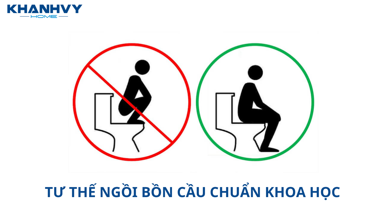 Tư thế ngồi bồn cầu chuẩn khoa học, bảo vệ tốt sức khỏe