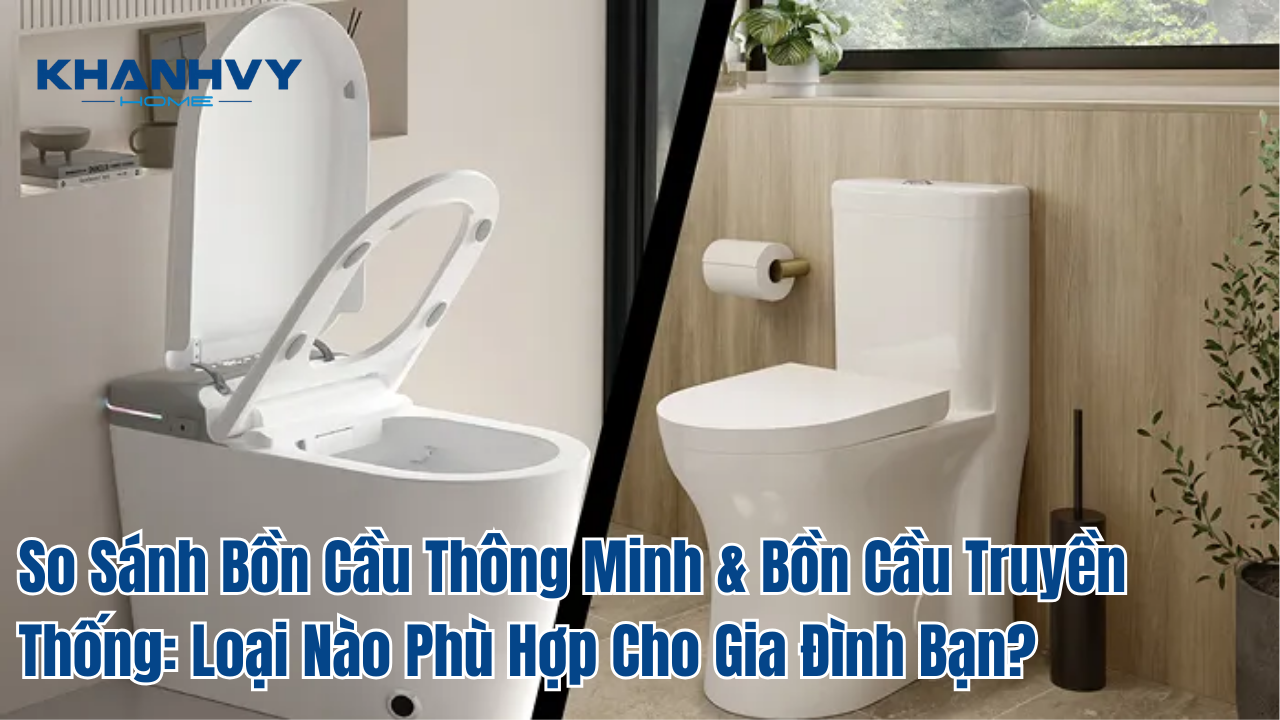 So Sánh Bồn Cầu Thông Minh & Bồn Cầu Truyền Thống: Loại Nào Phù Hợp Cho Gia Đình Bạn?
