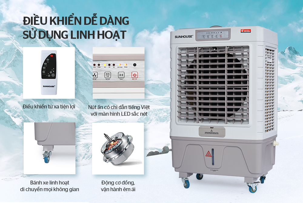 Đánh giá máy làm mát không khí Sunhouse SHD7746