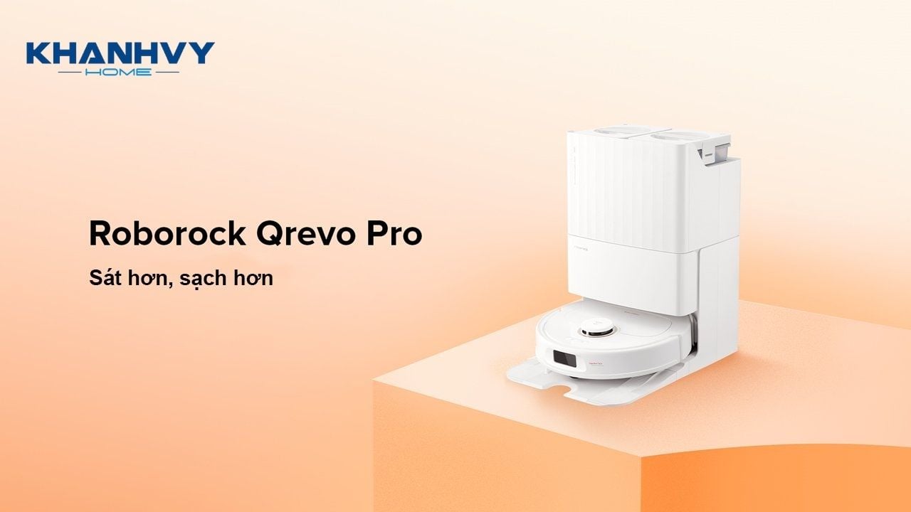 Tư vấn mua robot hút bụi tốt - Review Roborock Qrevo Pro