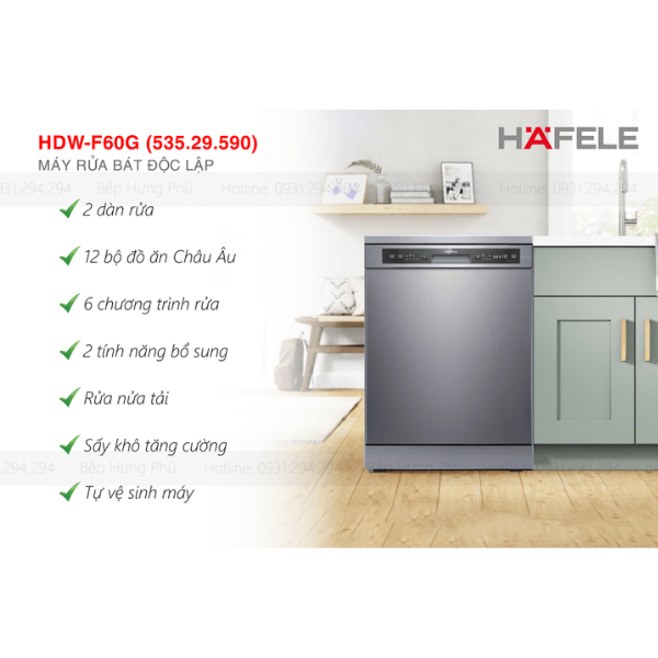 Hướng Dẫn Sử Dụng Máy Rửa Chén Hafele HDW-F60G Đúng Cách, Bền Lâu