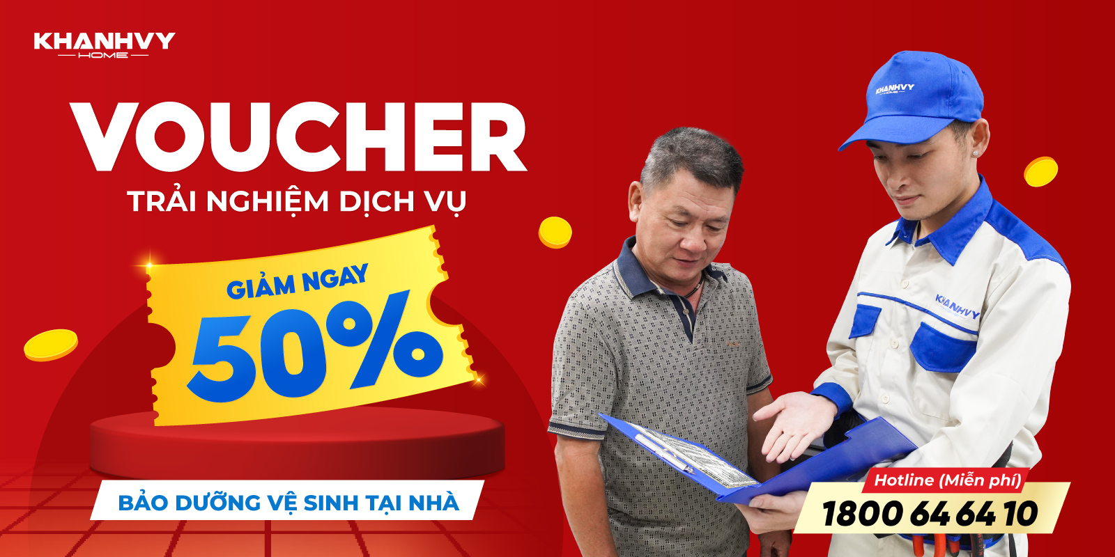 Ưu đãi siêu hời với gói dịch vụ vệ sinh, bảo dưỡng của Khánh Vy Home