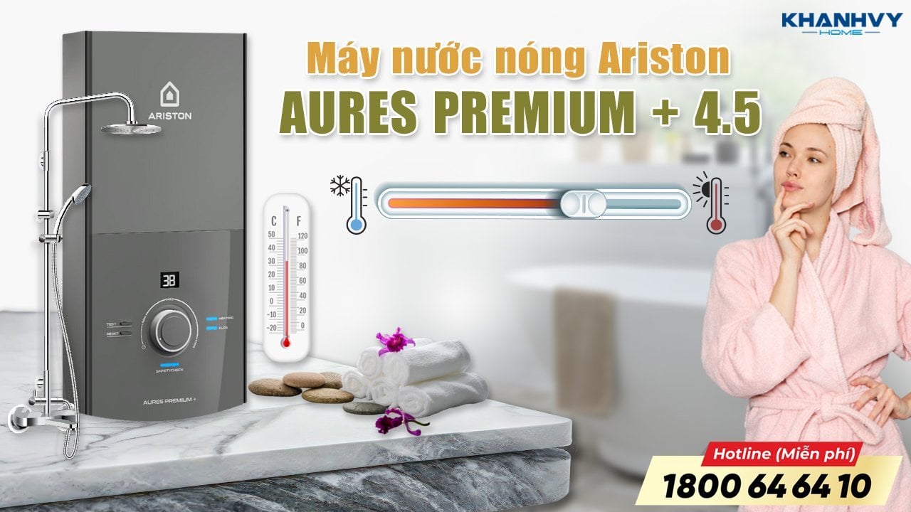 Hướng Dẫn Sử Dụng Máy Nước Nóng Trực Tiếp Ariston Aures Premium 4.5 Tối Ưu Hiệu Quả