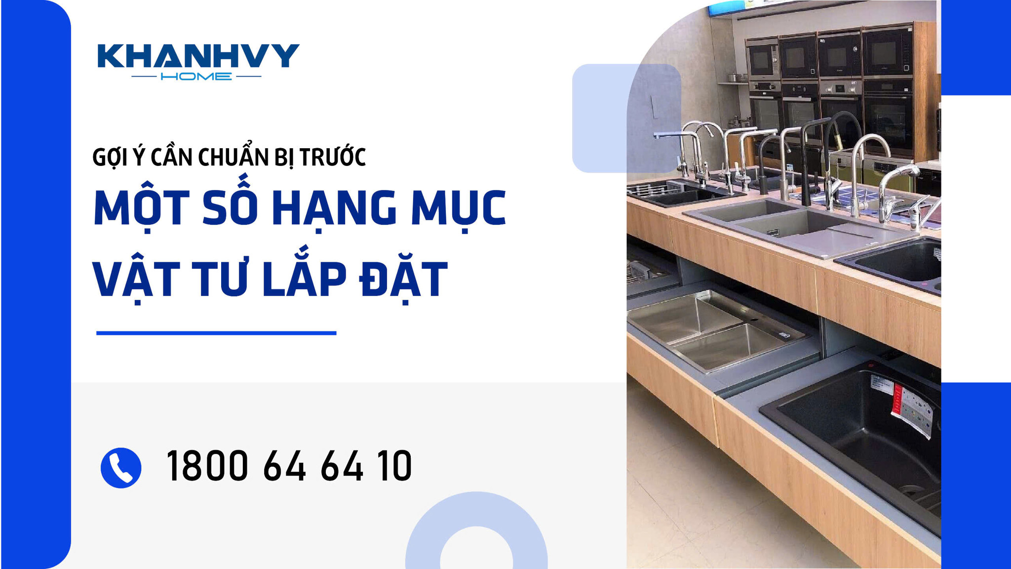 GỢI Ý CẦN CHUẨN BỊ TRƯỚC MỘT SỐ HẠNG MỤC VẬT TƯ LẮP ĐẶT