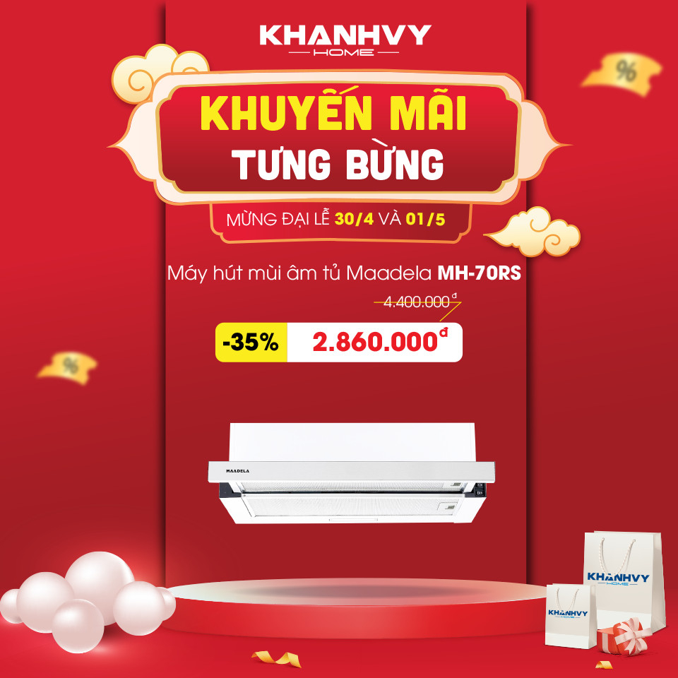 Máy hút mùi Maadela giảm giá đến 35%