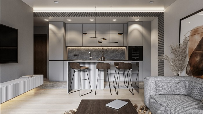 Màu xám được phủ thêm một lớp kính acrylic phản chiếu, làm cho nó đẹp hơn gấp đôi.