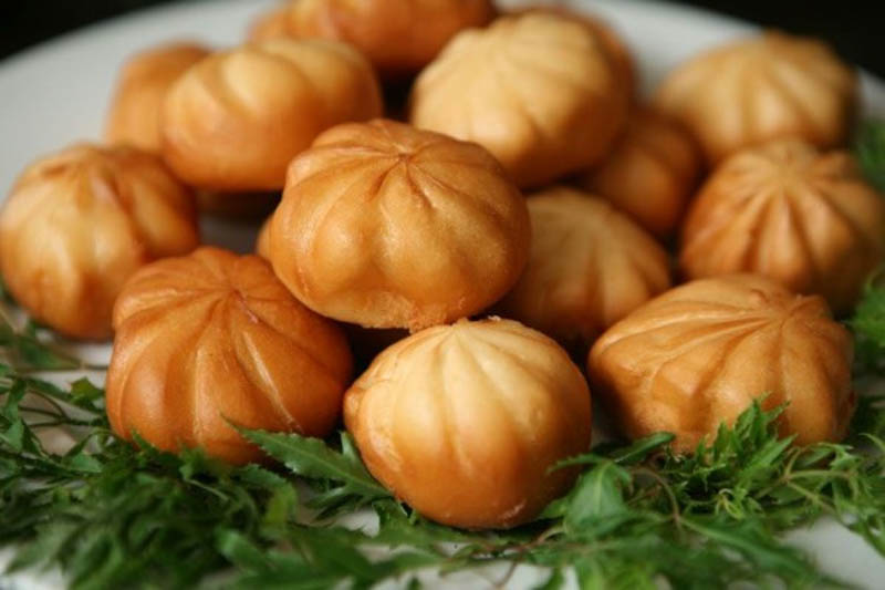 Thành phẩm là những chiếc bánh bao thơm ngon